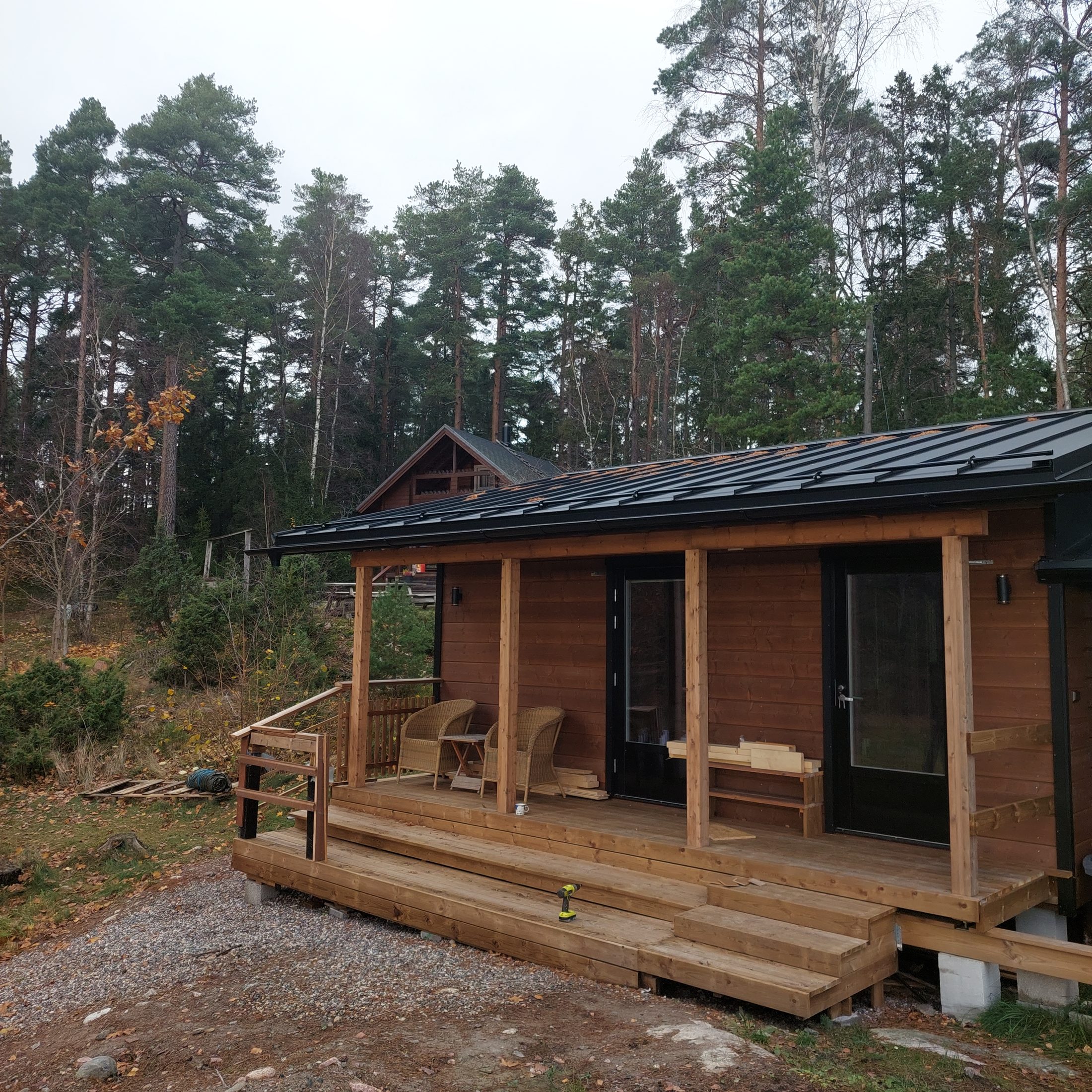 Tillbyggnad av sommarstuga med arbetsledning